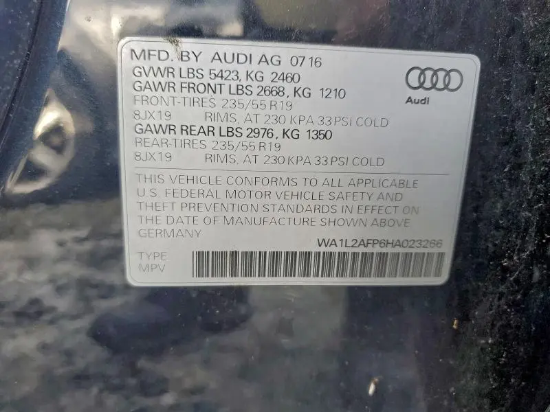 2017 AUDI Q5 PREMIUM PLUS  