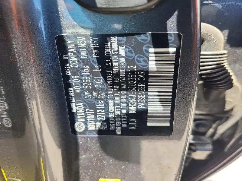 2018 GENESIS G80 3.8  