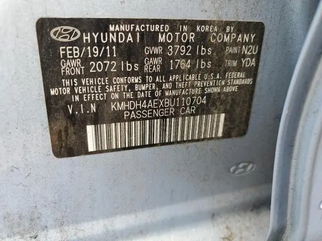 2011 HYUNDAI ELANTRA GLS  