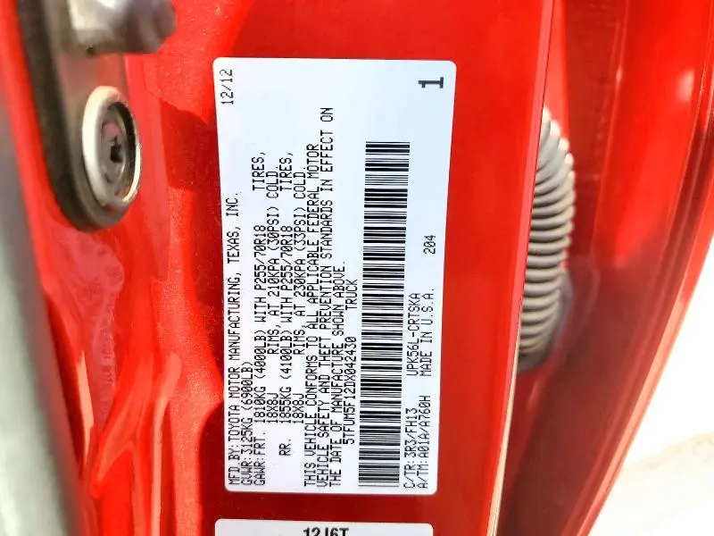 2013 TOYOTA TUNDRA DOUBLE CAB SR5  