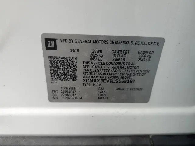 2020 CHEVROLET EQUINOX LT  