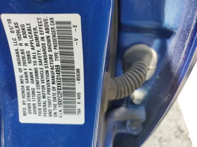 2019 HONDA CIVIC SPORT  