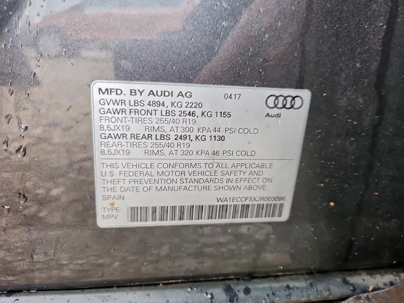 2018 AUDI Q3 PREMIUM  