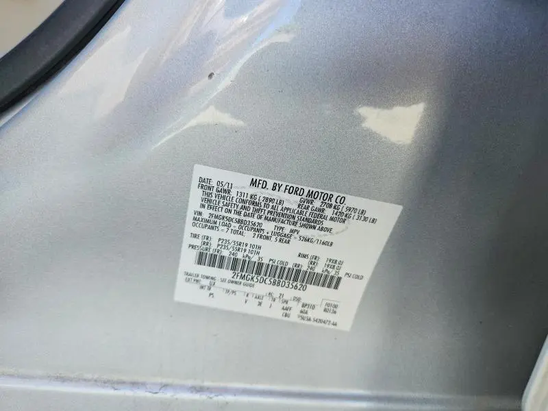 2011 FORD FLEX LIMITED  