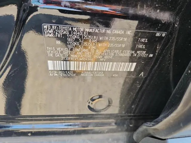 2018 TOYOTA RAV4 LIMITED  