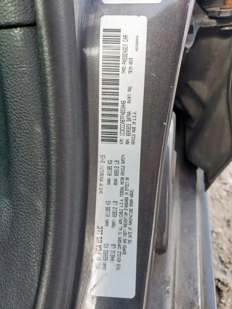 2015 CHRYSLER 200 LIMITED  