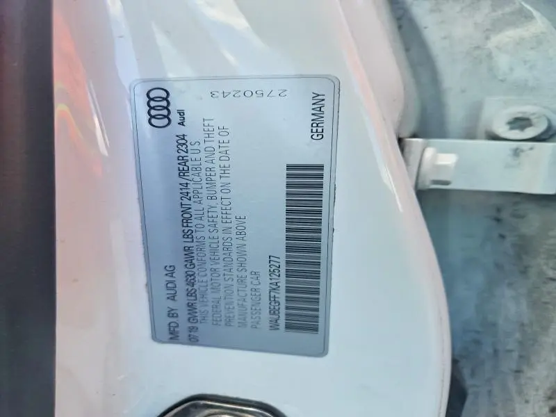 2019 AUDI A3 PREMIUM  