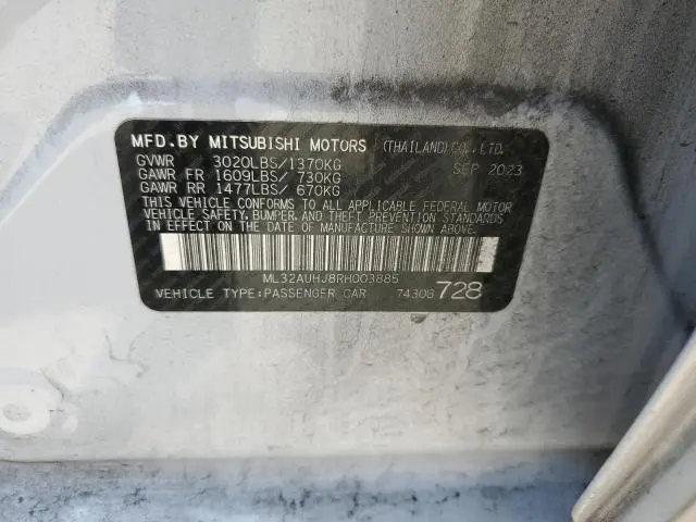 2024 MITSUBISHI MIRAGE ES