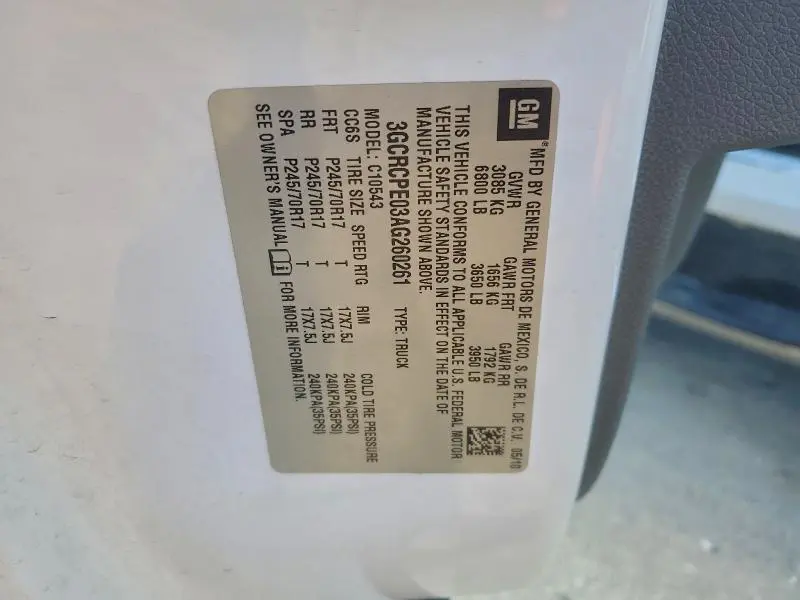 2010 CHEVROLET SILVERADO C1500  