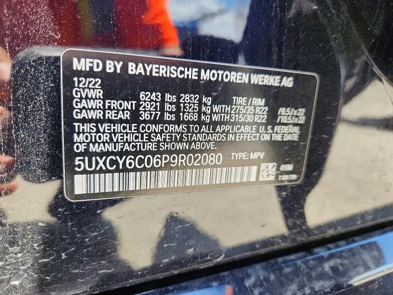 2023 BMW X6 XDRIVE40I  