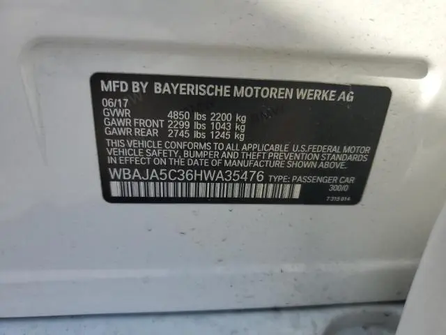 2017 BMW 530 I  