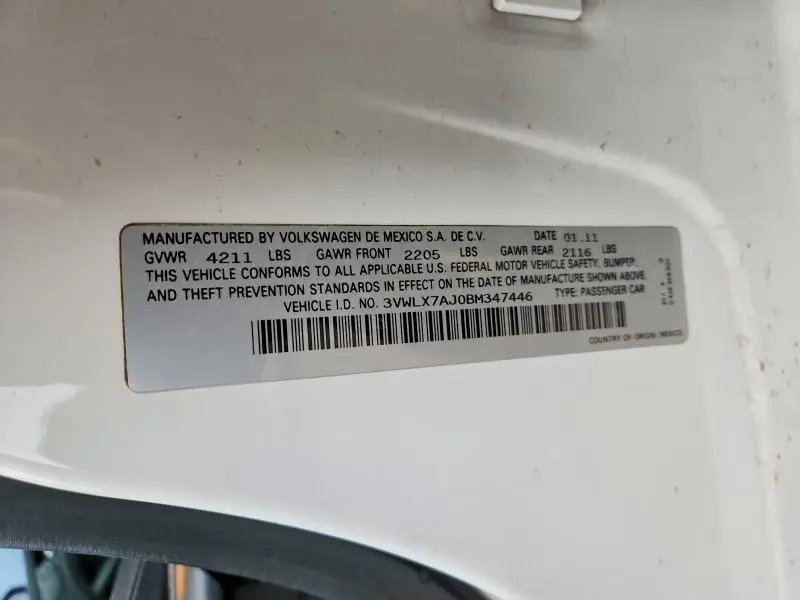 2011 VOLKSWAGEN JETTA SEL  