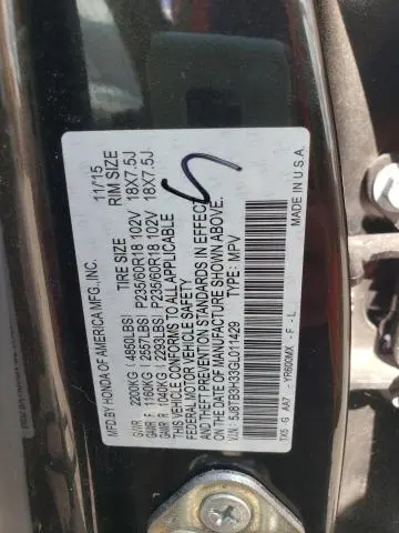 2016 ACURA RDX   