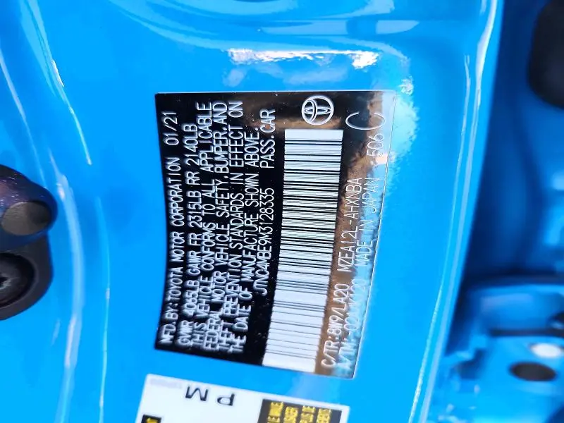 2021 TOYOTA COROLLA XSE  