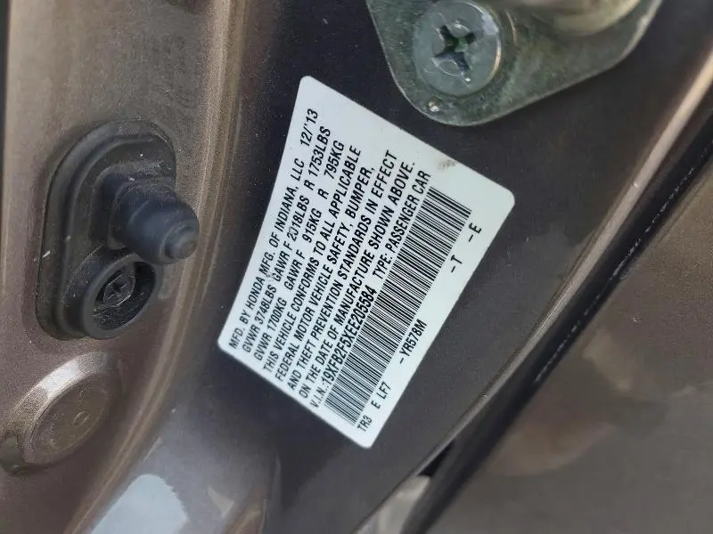 2014 HONDA CIVIC LX  