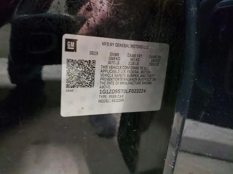 2020 CHEVROLET MALIBU LT  