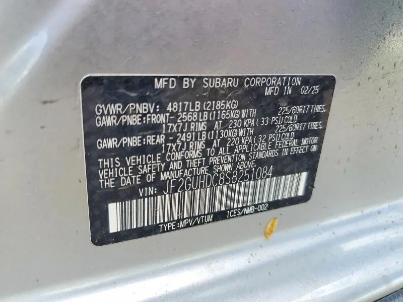 2025 SUBARU CROSSTREK PREMIUM  