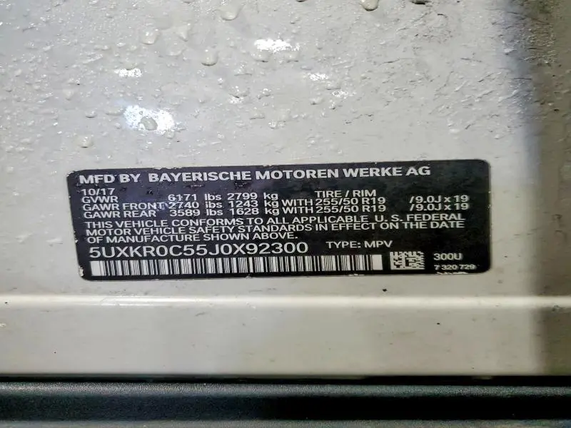 2018 BMW X5 XDRIVE35I  