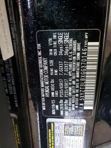 2016 HYUNDAI SANTA FE SPORT   