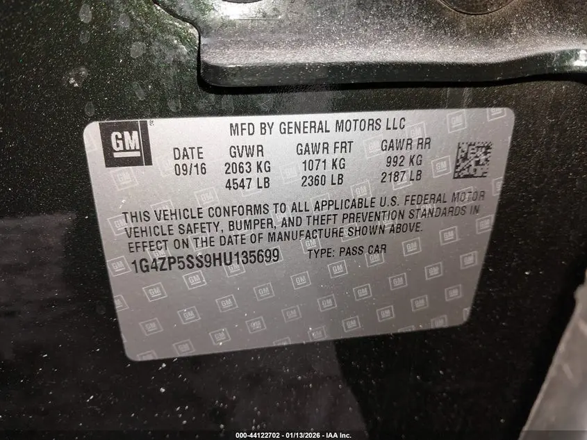 2017 BUICK LACROSSE ESSENCE