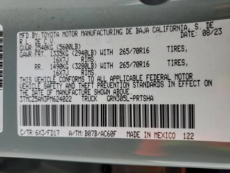2023 TOYOTA TACOMA DOUBLE CAB  