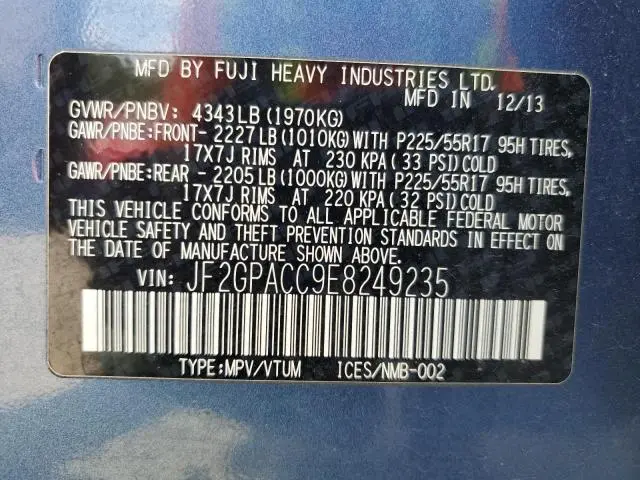 2014 SUBARU XV CROSSTREK 2.0 PREMIUM  