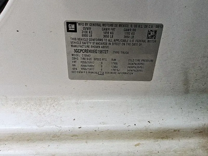 2014 CHEVROLET SILVERADO C1500 LT  