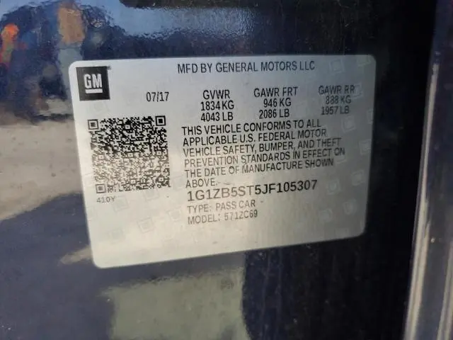2018 CHEVROLET MALIBU LS  