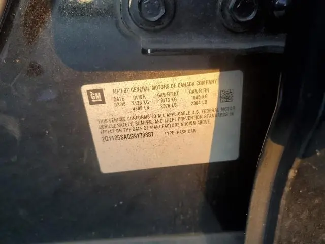 2016 CHEVROLET IMPALA LT  