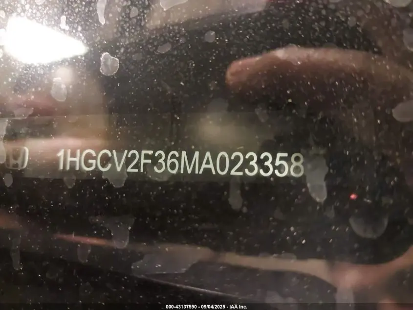 2021 HONDA ACCORD SPORT 2.0T