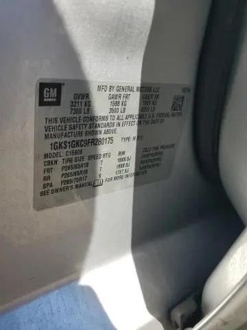 2015 GMC YUKON XL C1500 SLE  