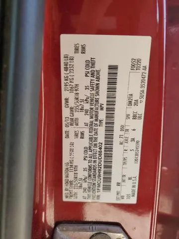 2013 FORD ESCAPE SEL