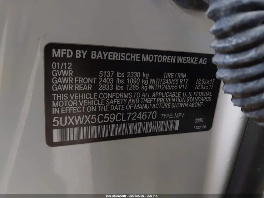 2012 BMW X3 XDRIVE28I