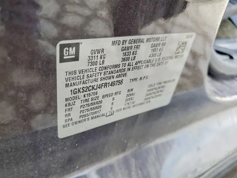 2015 GMC YUKON DENALI  