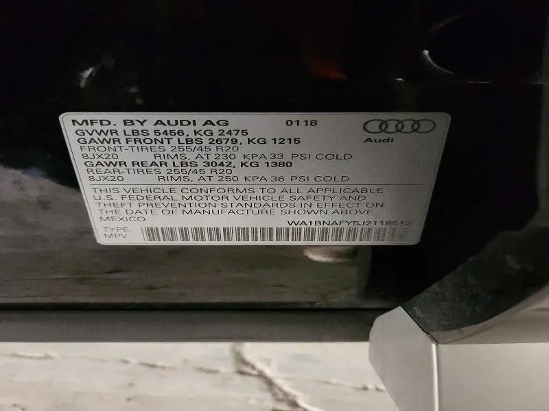 2018 AUDI Q5 PREMIUM PLUS  