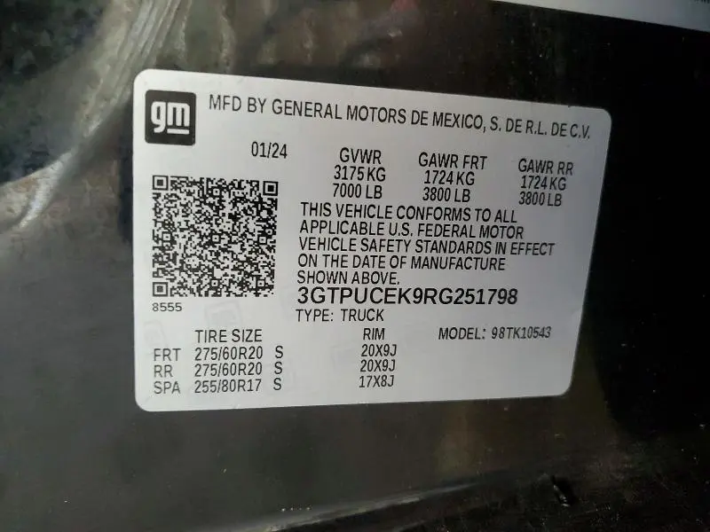 2024 GMC SIERRA K1500 ELEVATION  