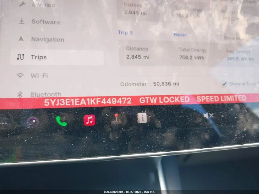 2019 TESLA MODEL 3 LONG RANGE/MID RANGE/STANDARD RANGE/STANDARD RANGE PLUS