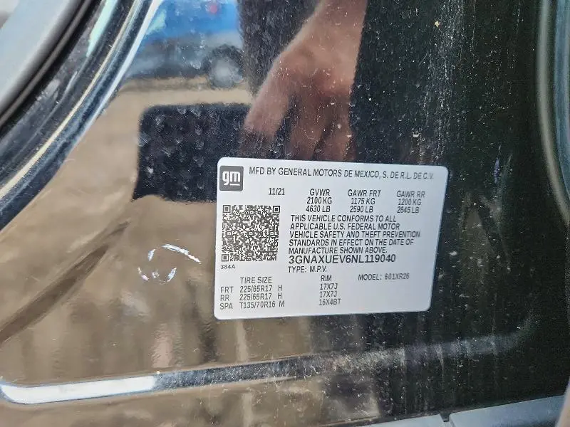 2022 CHEVROLET EQUINOX LT  