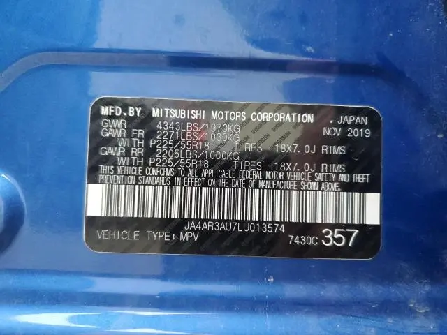2020 MITSUBISHI OUTLANDER SPORT ES  
