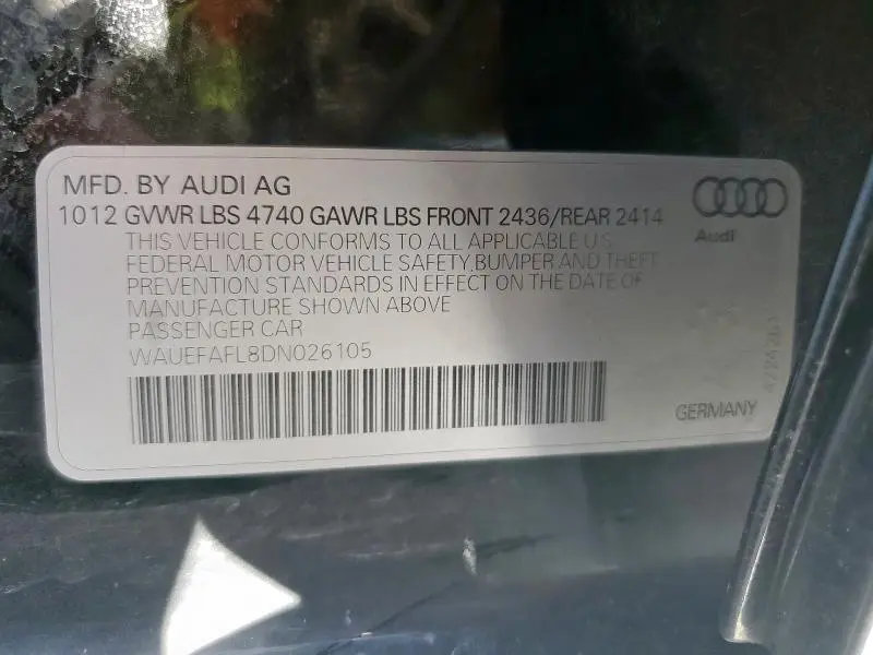2013 AUDI A4 PREMIUM PLUS  