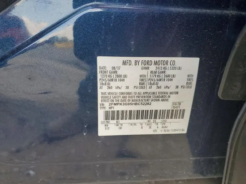 2017 FORD EDGE SE  