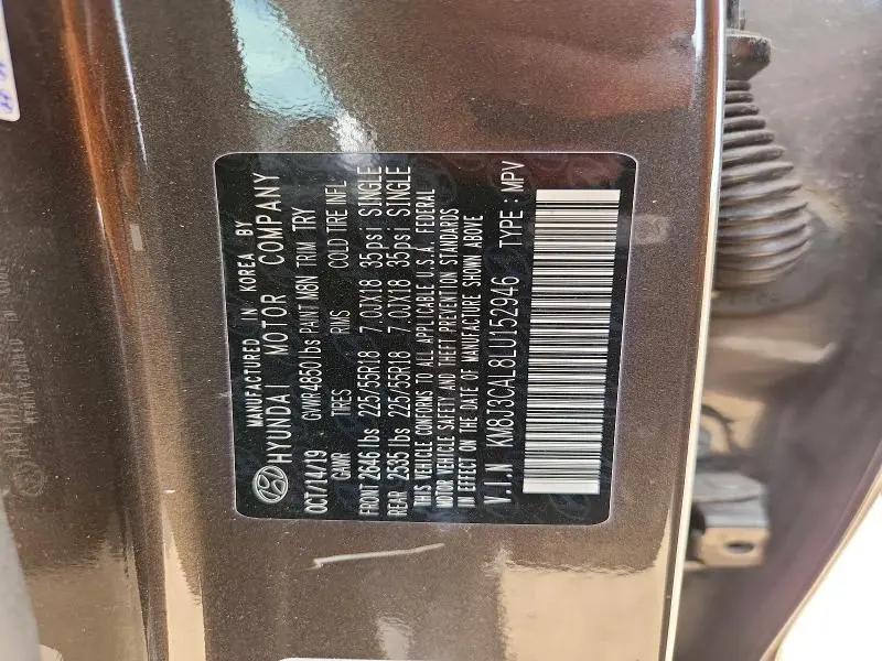 2020 HYUNDAI TUCSON ULTIMATE  