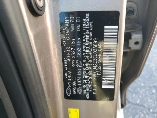 2012 HYUNDAI ACCENT GLS  