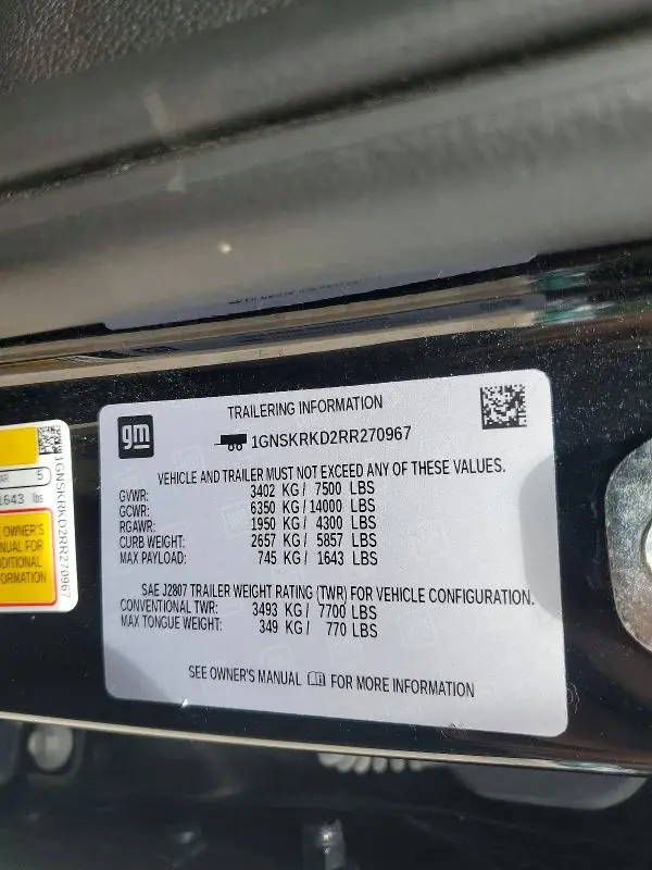 2024 CHEVROLET TAHOE K1500 RST  