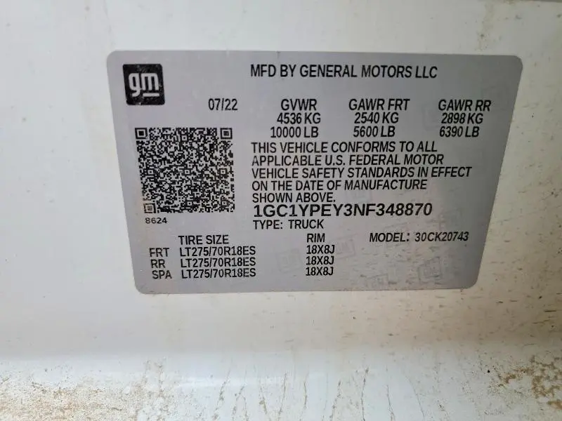 2022 CHEVROLET SILVERADO K2500 HEAVY DUTY LTZ  