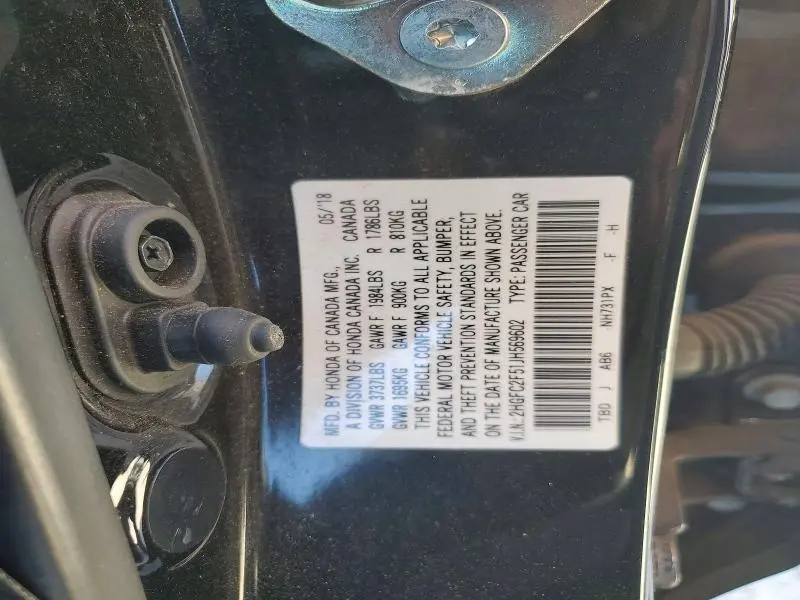 2018 HONDA CIVIC LX  