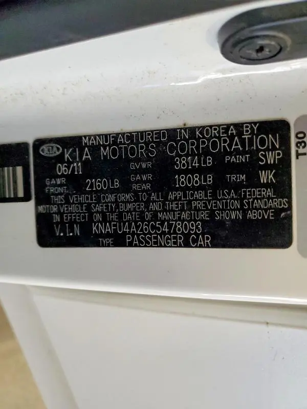 2012 KIA FORTE EX  