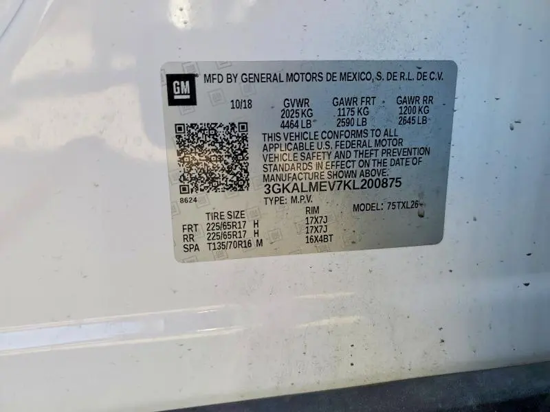 2019 GMC TERRAIN SLE  