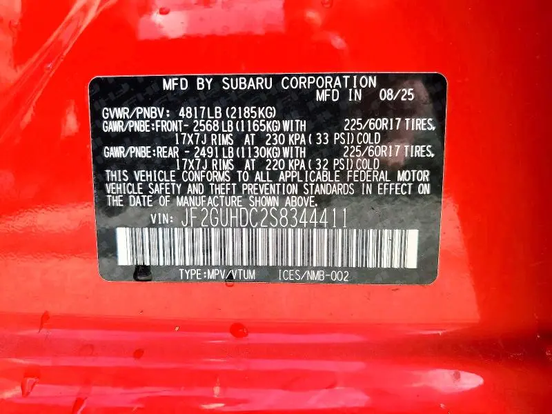 2025 SUBARU CROSSTREK PREMIUM  
