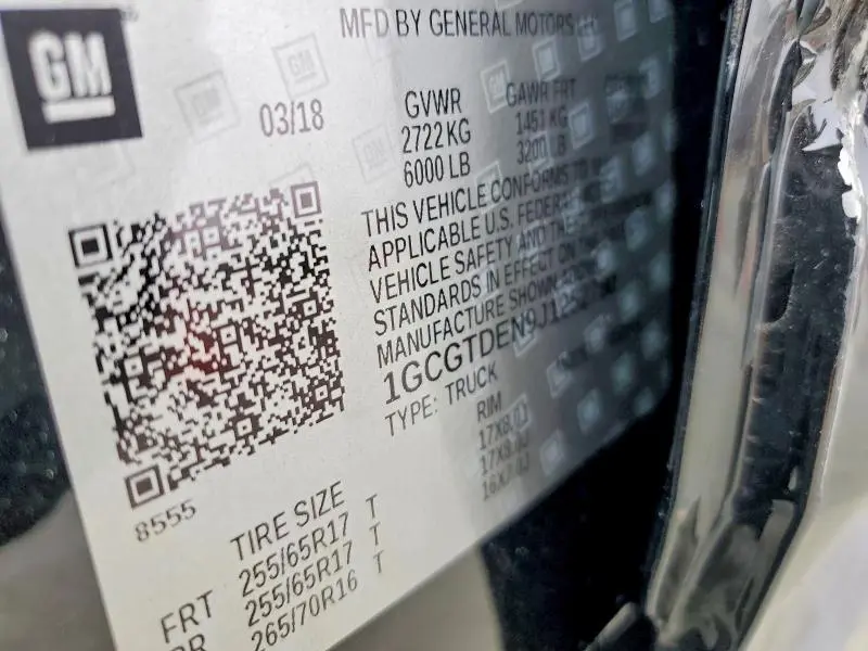 2018 CHEVROLET COLORADO Z71  